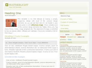 Featherlight Free Website Template