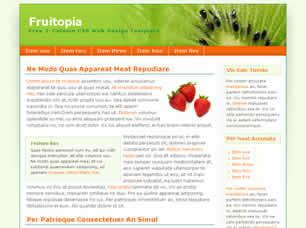 Fruitopia Free Website Template