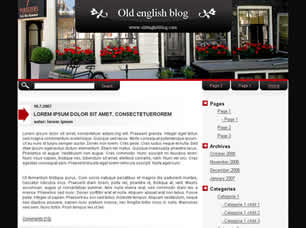 Old english blog Free Website Template