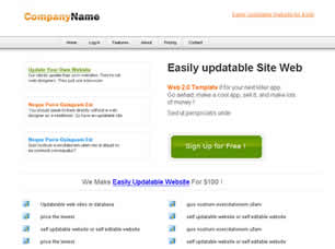 Web 2.0 Free Website Template