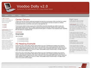 Voodoo Dolly v2.0 Free Website Template