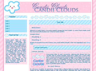 Candii Clouds Free Website Template