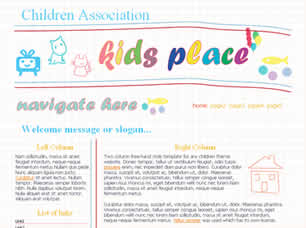 Children Association Free Website Template