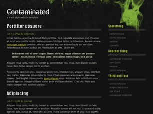 Contaminated Free CSS Template