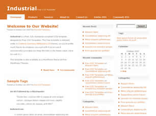 Industrial Free Website Template
