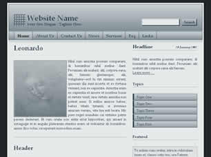 Leonardo Free Website Template