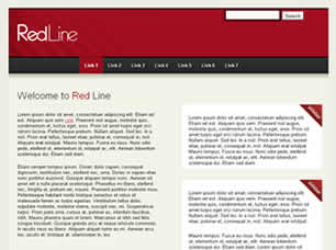 Red Line Free Website Template