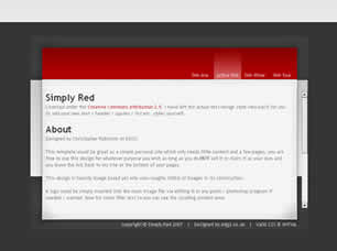 Simply Red Free Website Template