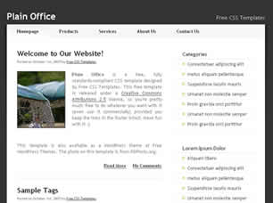 Plain Office Free CSS Template