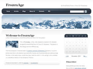 FronzenAge Free Website Template