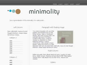 minimality Free Website Template