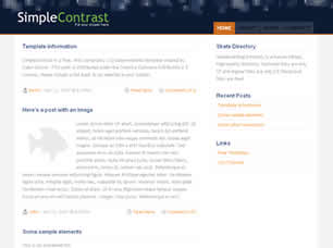 SimpleContrast Free CSS Template