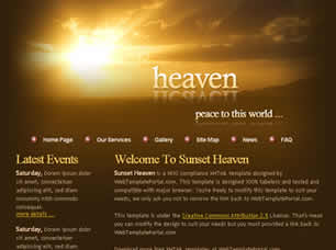 Sunset Heaven Free CSS Template