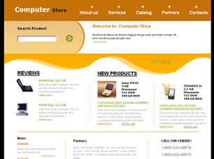 Computer Store Free Website Template