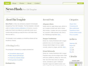 News Flash Free Website Template
