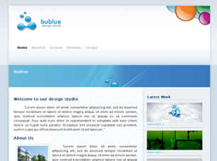 BuBlue Free CSS Template