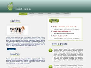 Green Solutions Free CSS Template