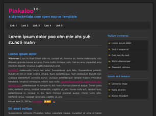 Pinkaloo 2.0 Free Website Template