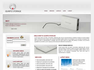 Quartz Storage Free Website Template