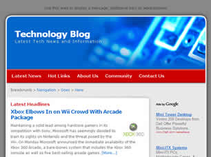 Technology Blog Free Website Template