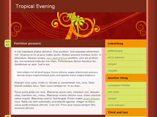 Tropical Evening Free Website Template