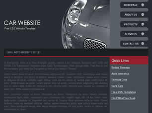 Car Website Free CSS Template