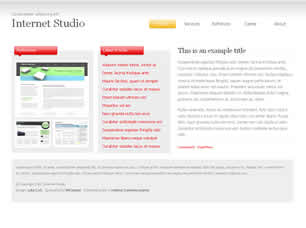 Internet Studio Free Website Template