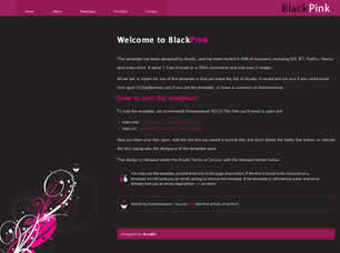 BlackPink Free Website Template