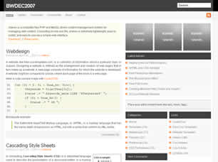 BWDEC2007 Free Website Template