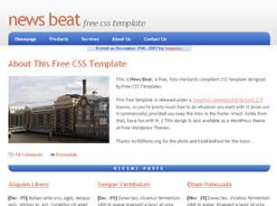 News Beat Free Website Template