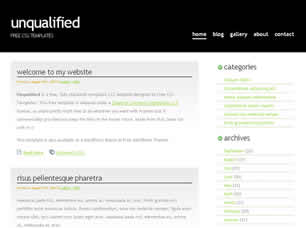 Unqualified Free Website Template