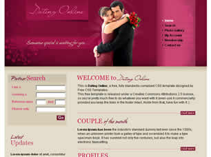 Dating Online Free CSS Template