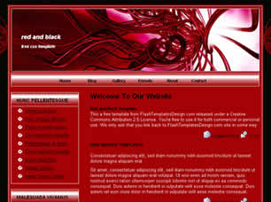 Red and Black Free Website Template