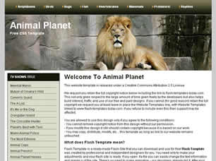 Animal Planet Free Website Template | Free CSS Templates | Free CSS