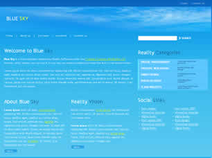 Blue Sky Free Website Template