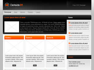 Darkside 01 Free CSS Template