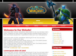 WoW Free Website Template