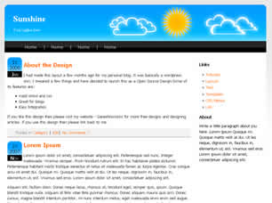 Sunshine Free Website Template