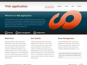 Web Application Free Website Template