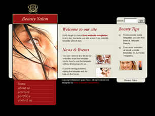 Beauty Salon Free Website Template