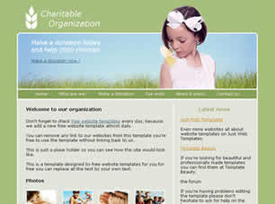 Charitable Organization Free Website Template