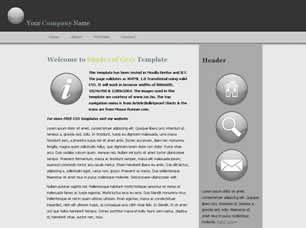 Shades of Grey Free Website Template