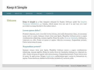Keep it simple Free CSS Template