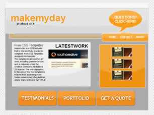 makemyday Free Website Template