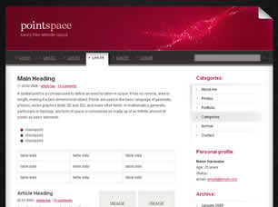 PointSpace Free Website Template
