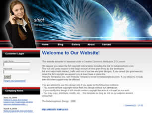 Strict Free Website Template