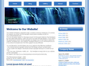 Waterfall Free Website Template