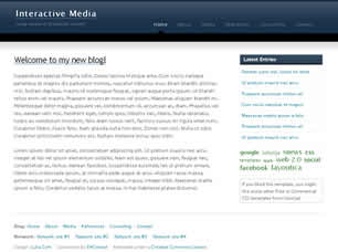 Interactive Media Free Website Template