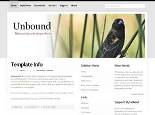Unbound 1.0 Free Website Template