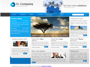 Biz Company Free Website Template